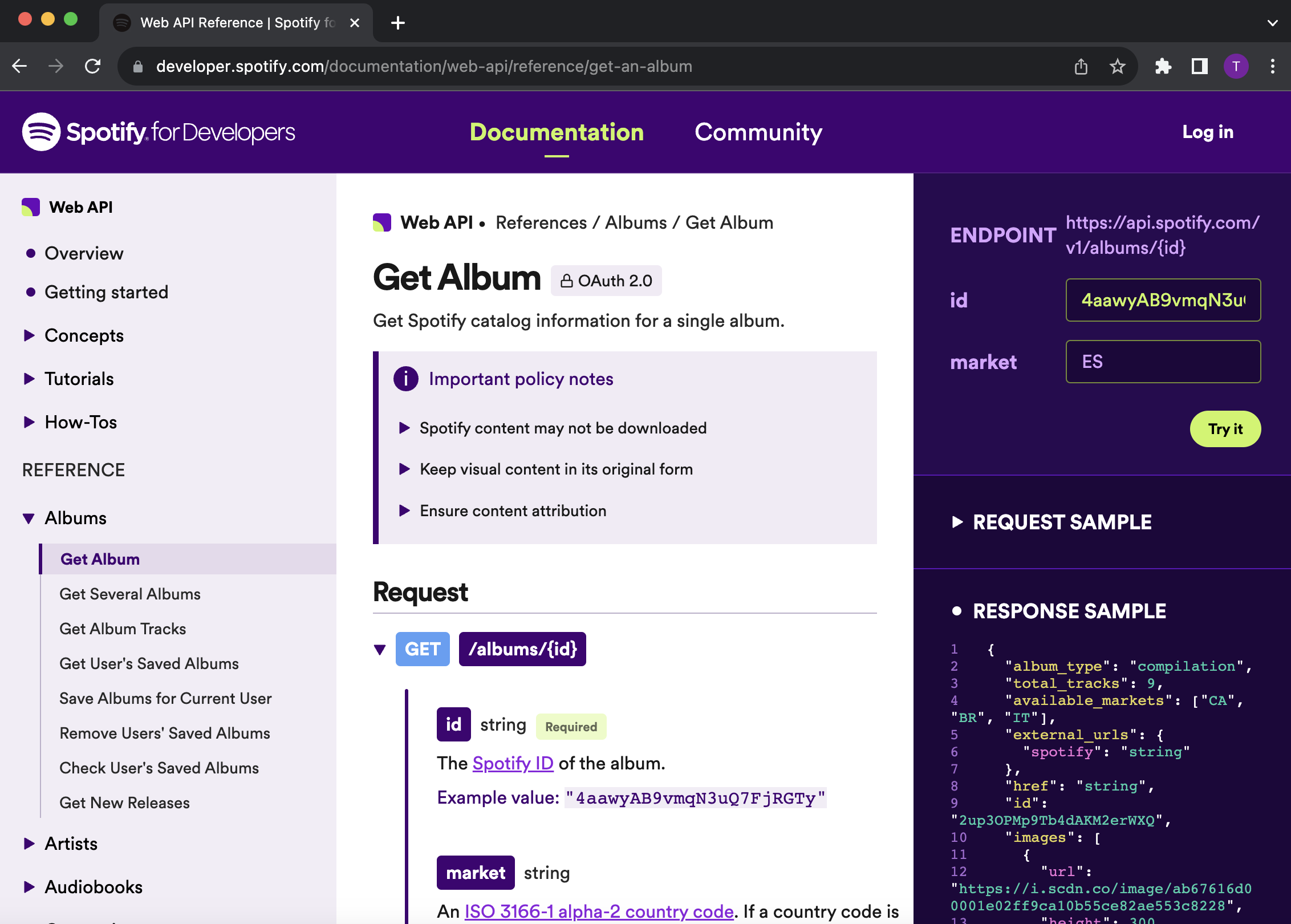 Album API
